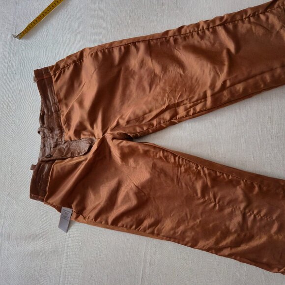 Zadig &Voltaire Crinkle leather trousers , brown S 38, 2020/21 runway collection - Picture 14 of 16